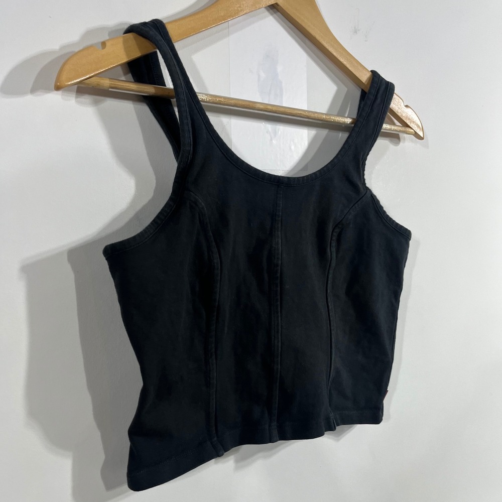 Levis Y2K Corset Western Cropped Tank Top Womens Medium Festival Boho Coquette